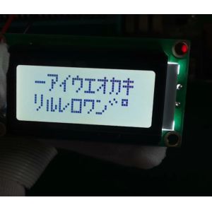 8X2 FSTN/Positive Character Monochrome LCD Display с белым светодиодным черным освещением