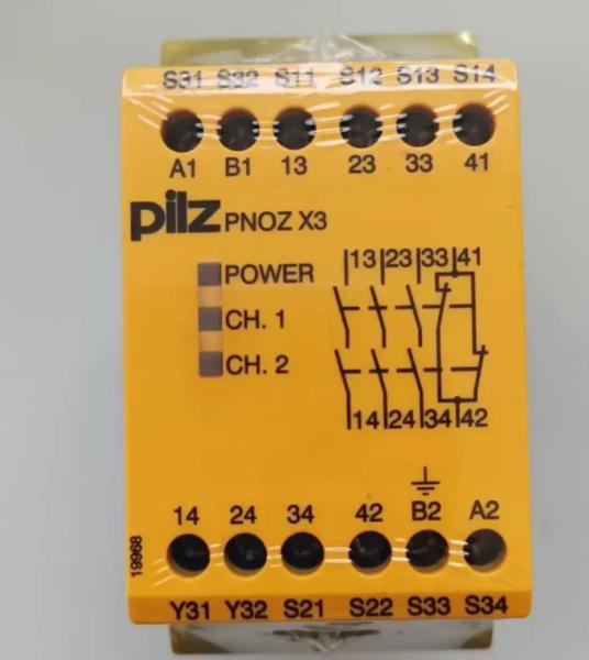 Relé de sécurité PILZ 774314 PNOZ X3 110VAC 24VDC 3n/o 1n/c 1so