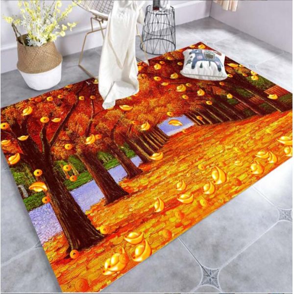 3D Printing Sea World Blending Crystal Velvet Living Room Floor Carpets 120*160cm