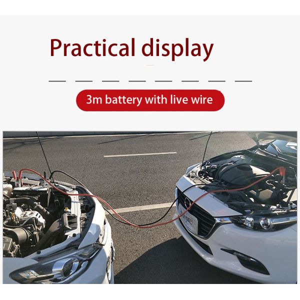 соединительные кабели батареи антифриза 1000A связывают проволокой проводку для спасения автомобиля