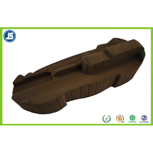 Jewelry Brown PS Packaging Flocking Tray With Embossing Pringting
