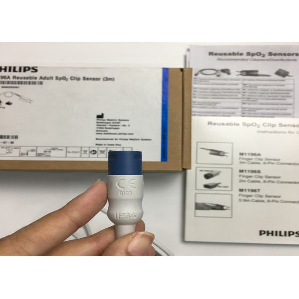 Phlip M1196A ЭКГ запасные части, датчик пальцев 3M с 8 PIN-коннектором