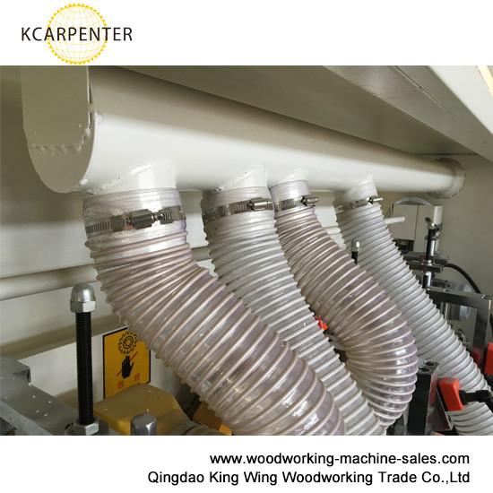 Full automatic PVC edge banding machine KC307D with gluing end cutting rough  fine trimming scraping buffing functions