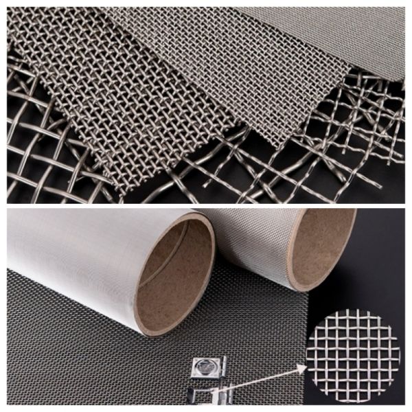 316 le grillage 316L a serti par replis le tamis à mailles d'acier inoxydable