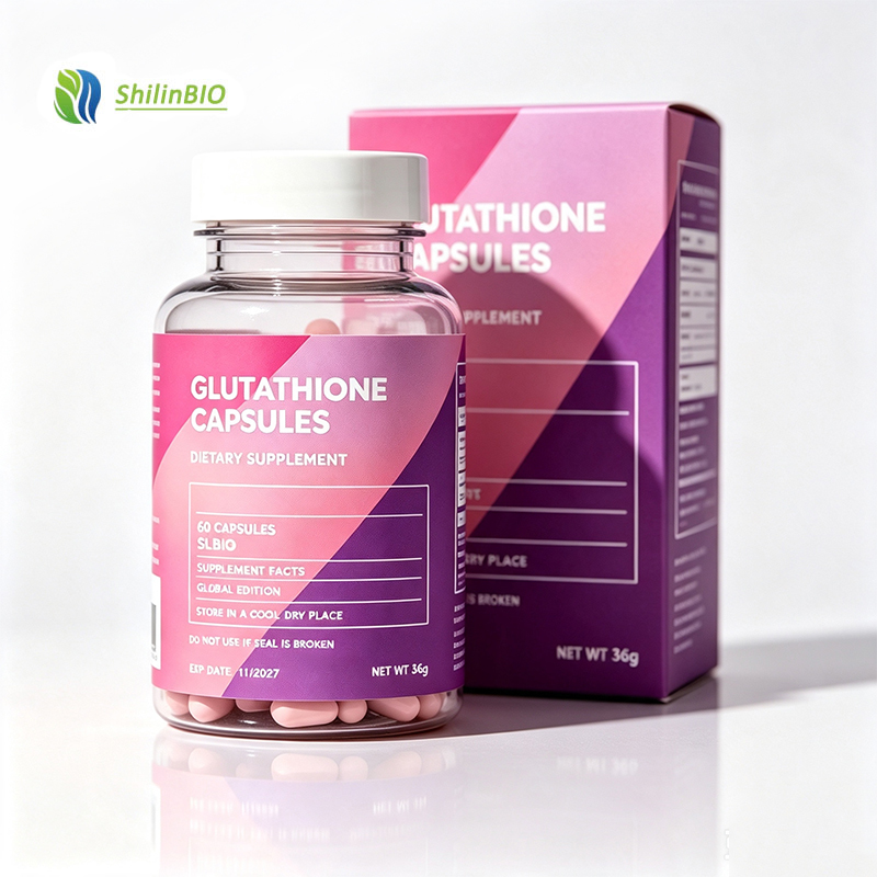 SLBIO Supply OEM/ODM Whitening Skin Whitening Gummies L-glutathione Capsules Beauty Products Food Grade L-glutathione