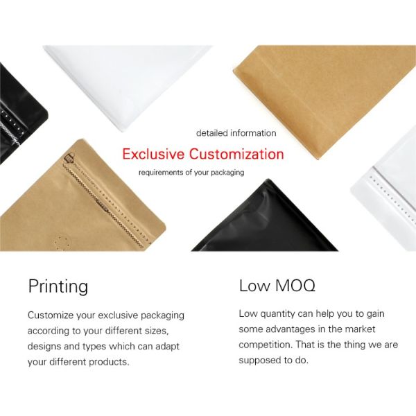 Flat Bottom Stand Up Zip Lock Pouch Gravure Printing For Snack / Dog Food