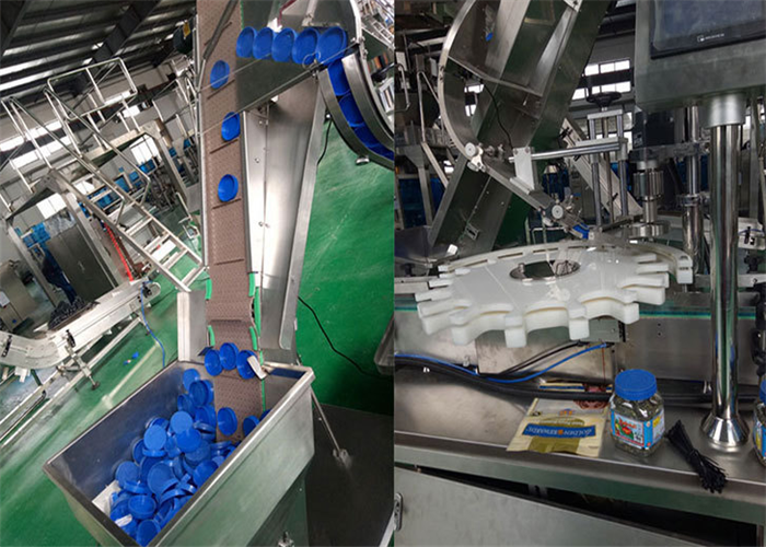 Simple Structure Meat Canning Equipment Automatic Particle Filling Production Line