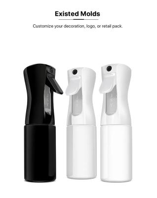 200ml Plastic Fine Mist Sprayer Bottle Water Continuous Spray Bottle For Hair Styling
