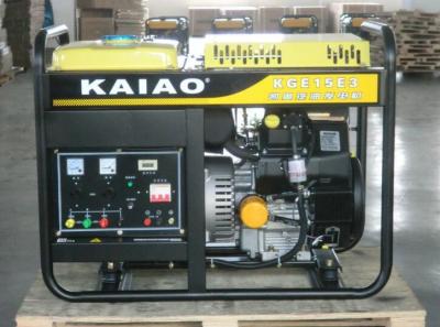 Gerador de poder da gasolina de KGE15E3 16kva trifásico com o painel de controle de Digitas