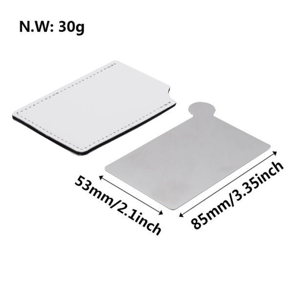 Creative Sublimation Blank PU Case Stainless Steel Mirror Sublimation Pocket Makeup Mirror
