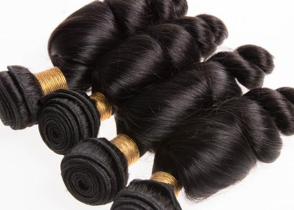 Extensões completas do cabelo humano de Remy da cutícula, extensões do cabelo de Remy do brasileiro 8A