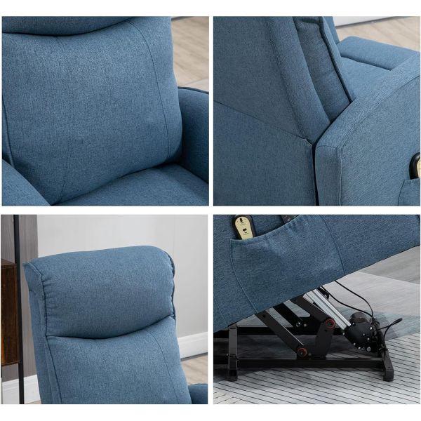 BN Nursing Single Fabric Sofa Cabin Functional Electric Elderly Lift Station Chair With Stretchable Recliner Chair