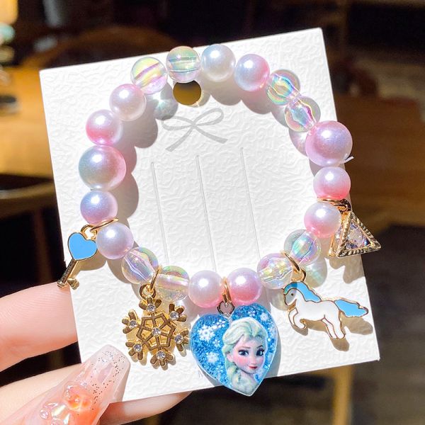 Children's Baby Cute Cartoon Pearl Bracelet Little Girl's Beaded Bracelet