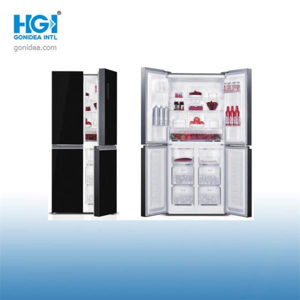 Refrigerador inferior livre de prata da montagem da porta francesa de Frost com de quatro portas