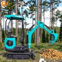 Mini excavadora de 1.2 toneladas, excavadora de orugas pequeña, color personalizado para la construcción de edificios
