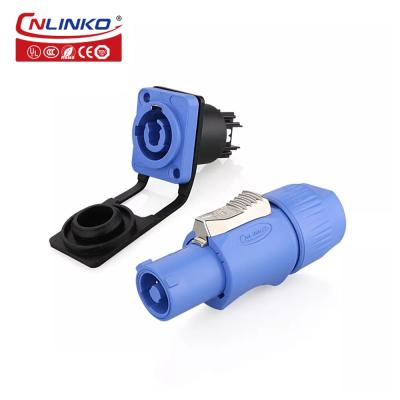 CNLINKO Power Male Female Connector Plug Round 3 Pin Connector for Electric Bicycle Portable Generators