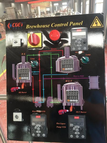 Steam heating Microbrewery Equipment Stainless Steel 100L 200L 300L Per Batch