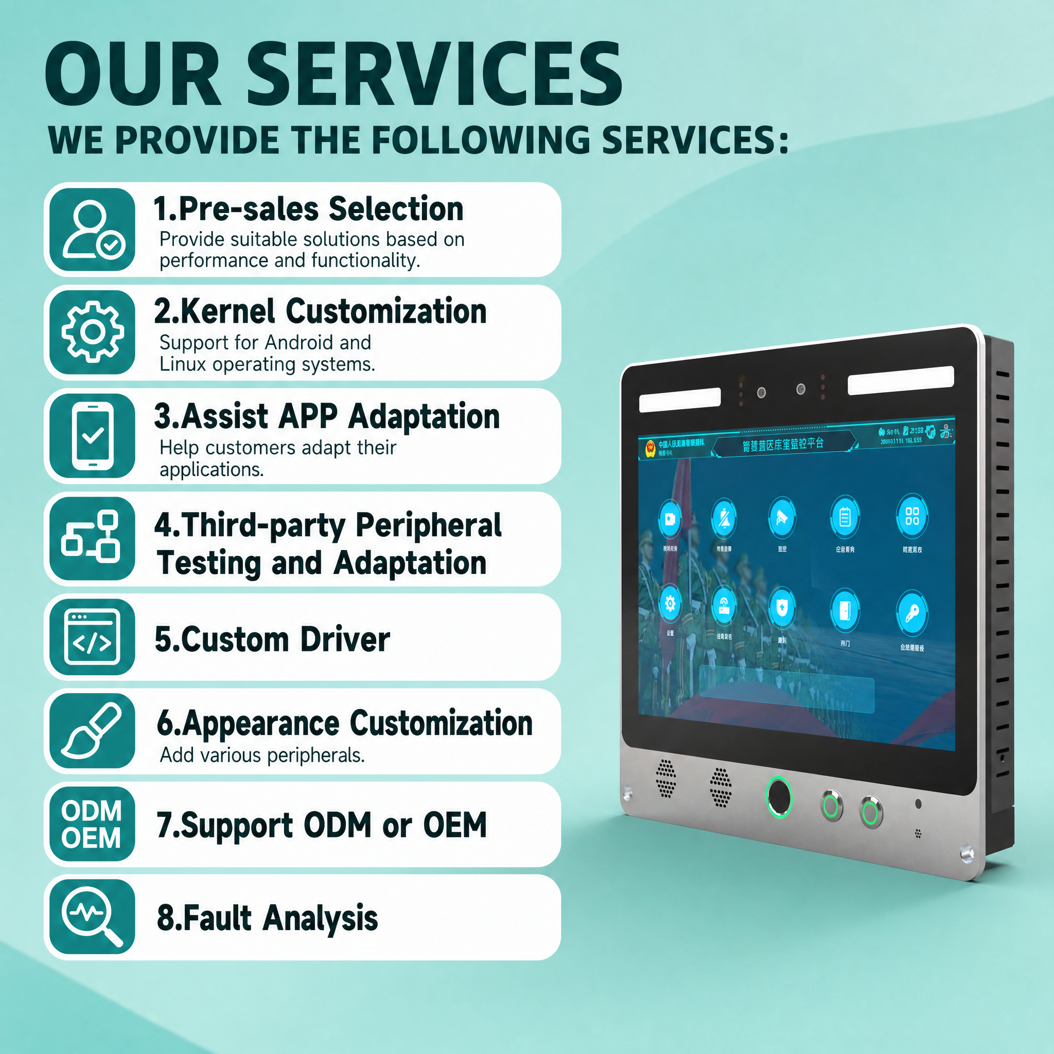 10 Inch Biometric Access Terminal with Face & Fingerprint Reader