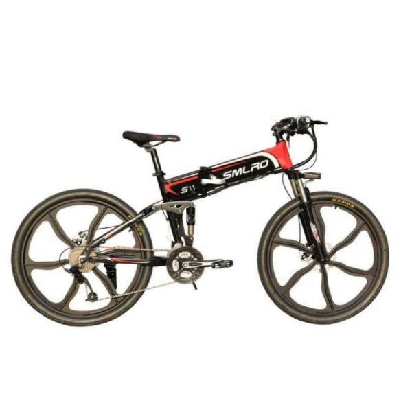 0.5KW 26 Inch Folding Electric Bike With Shimano Gear Multifunctional