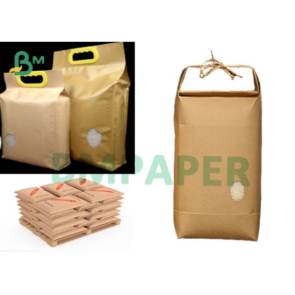 70 - Мука сумки цемента 80 Gsm бумажная пакуя Брауна нося 20 - 50kg