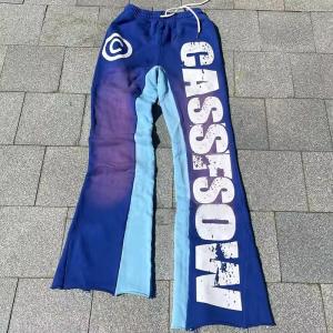 Streetwear 100% Cotton French Terry Flared Sweatpants with Customized Color