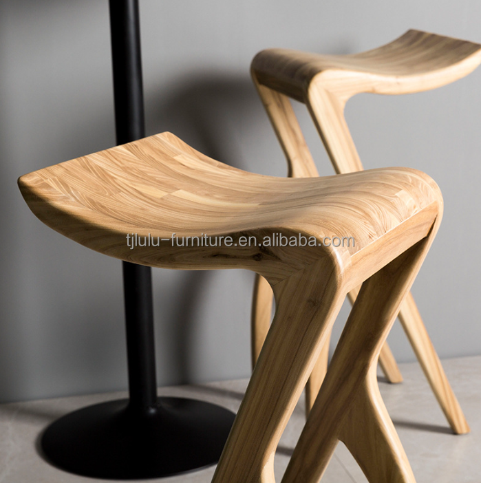 High Chair Counter Bar Stools Bar Chair Solid Wood Stool  L-59