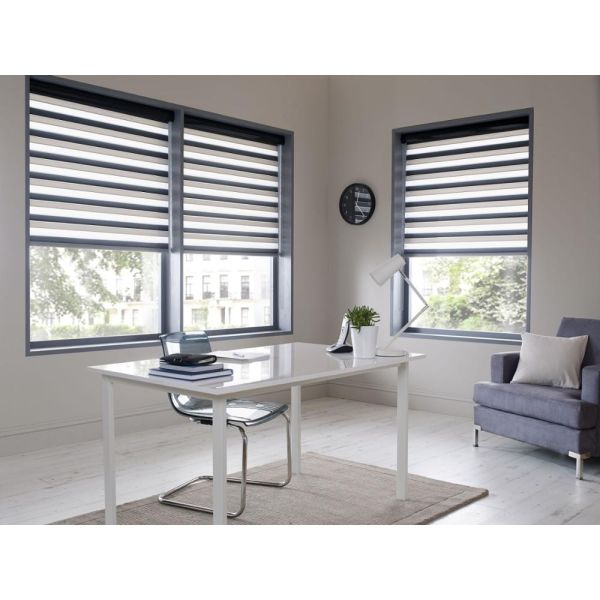 100% Polyester Vertical Blinds Fabric - Customizable Color Shangri-La Blinds for French Windows