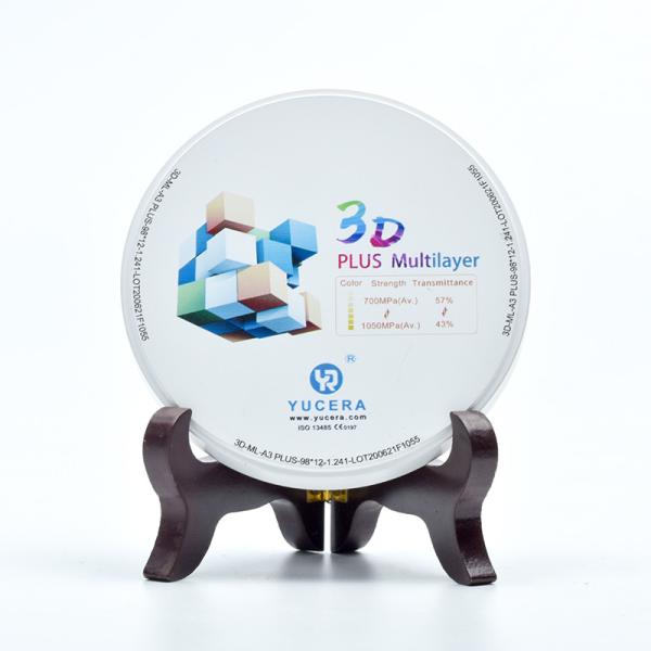 Yucera Multilayer Zirconia Block 25mm 1200HV 3D Pro Highly Esthetic