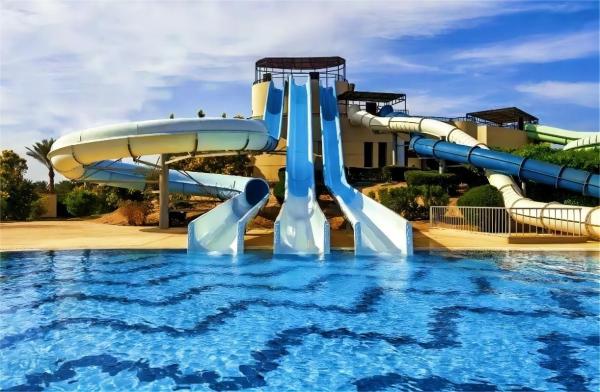 Outdoor Mini Water Park Aqua Play Equipment City Game Fiberglass Water Slide For Children