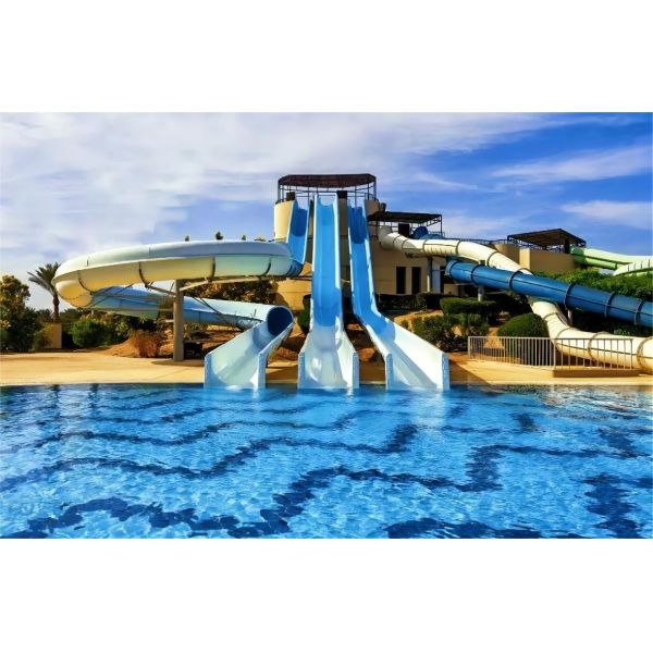 OEM Kid Amusement Park Rides Adventure Accessories Fiberglass Water Slide