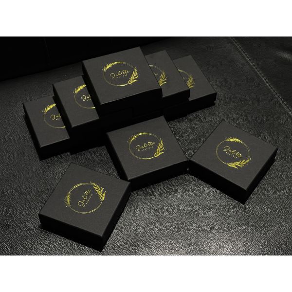 Customs Paper Jewelry Box Logo color -Use to Earring Pendant Bracelet Necklace