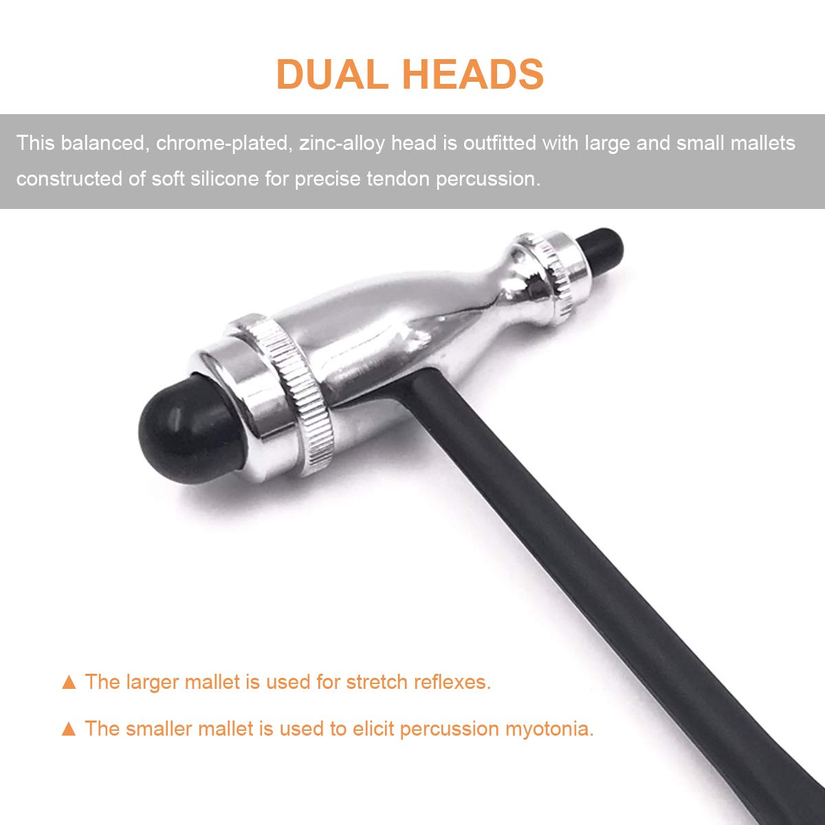 High Quality Reflex Medical Percussion Hammer Stainless Steel Diagnostic Hammer Accessory
