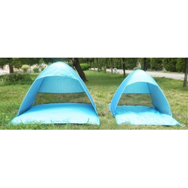 190T Festival Camping Tent Silver Coated Polyester Sunproof Pop Up Canopy 165X200X130cm