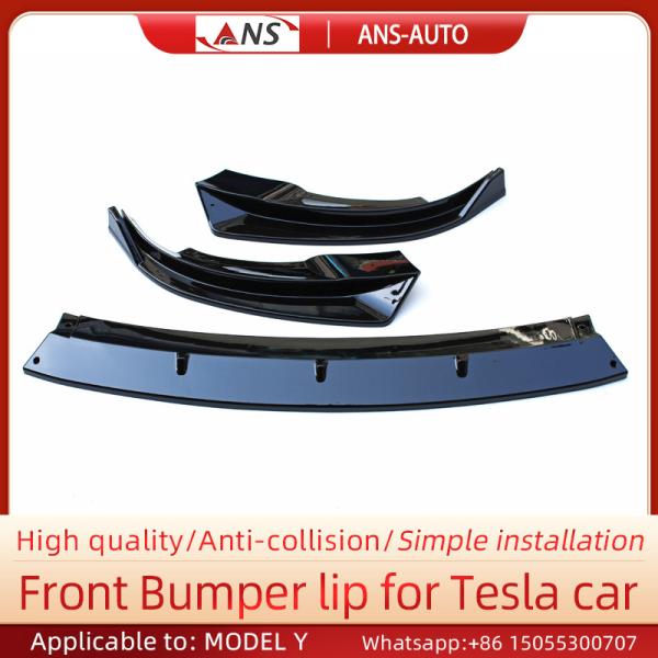 Crashproof Tesla Model Y Front Lip Spoiler Lightweight Bolt On Installation