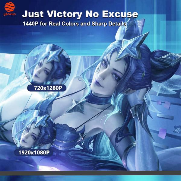 Monitoreo de juegos curvado de 21,45 pulgadas Resolución QHD UHDTemporada de actualización de 180HzDiseño de ahorro de espacio