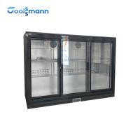Altura do refrigerador 756mm do Backbar do termostato de Digitas com espaço das economias do refrigerador da porta 3 deslizante