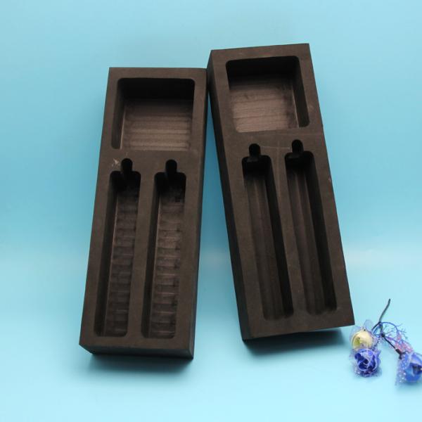 Black Die Cut Packaging Foam Inserts / Tray Eco Friendly Material Durable