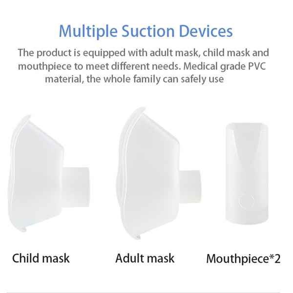 Children Adult Portable Silent Ultrasonic Nebulizer Medical grade PVC material