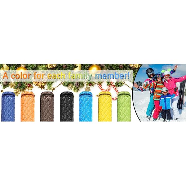 Ultralight Sleeping Bag, Backpacking Sleeping Bag for Adults Youth - Compact Lightweight Waterproof - 3 Season Cool