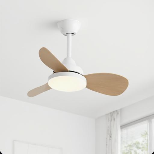 Ventiladores de techo para el hogar con diseño contemporáneo del fabricante, 3000k, con motor de CC para instalación en superficie