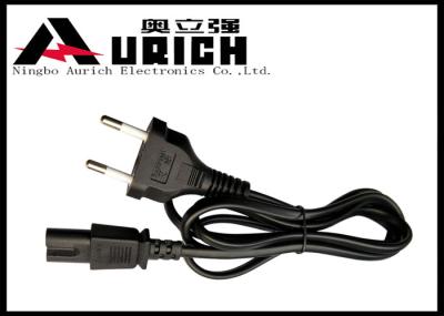 IEC C7 Brazil Power Cord Inmetro Approved , Custom 2 Prong Electrical Cord