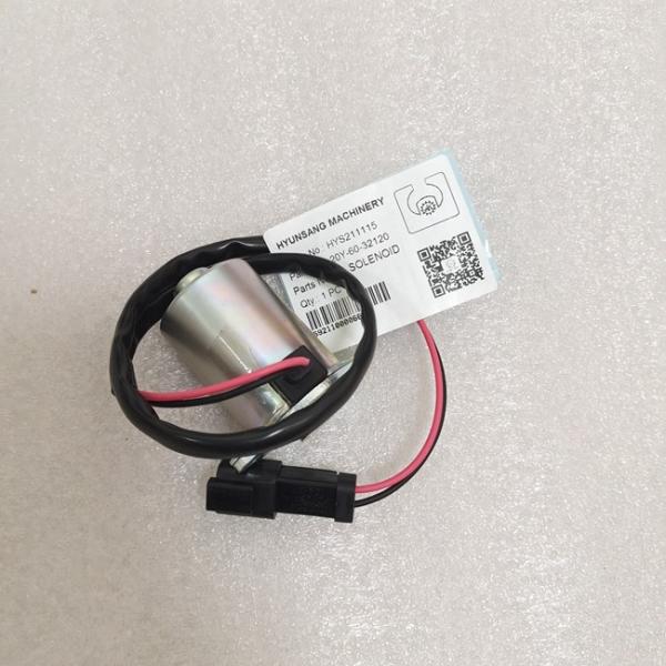 Solenoid 20Y-60-32120 20Y-60-32121 209-60-77250 Excavator Electrical Parts For Komatsu PC160 PC180