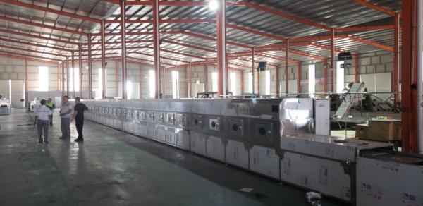 chá da flor da máquina de secagem do chá verde da micro-ondas 20kw que esteriliza o CE Certificed