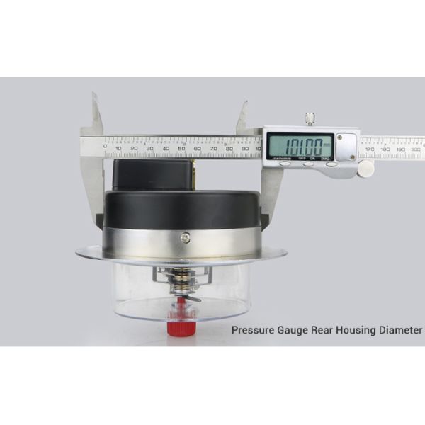 Electric Contact Point Precision Air Pressure Gauge Flange Edge 25 Bar Manometer