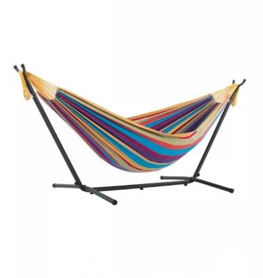 Folding Stainless Steel Canvas Hammock With Stand Free For Double Person