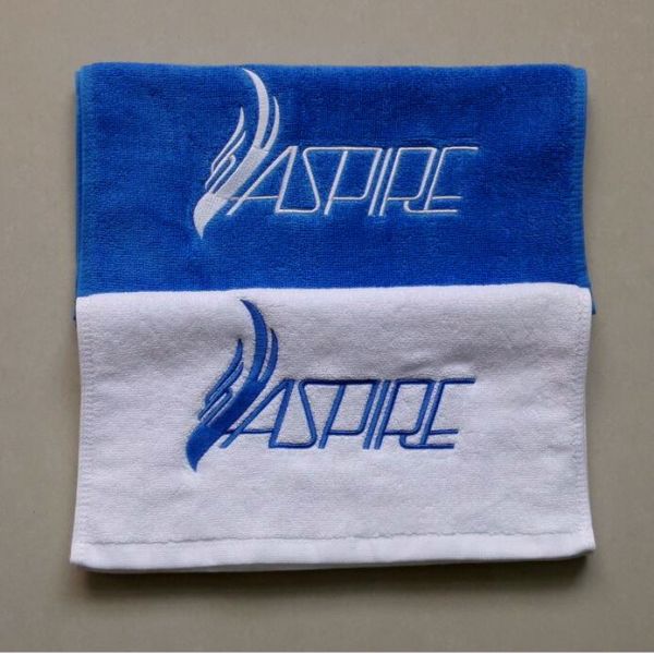 Low MOQ fitness towel/ hand towel/ face towel with customized embroidery