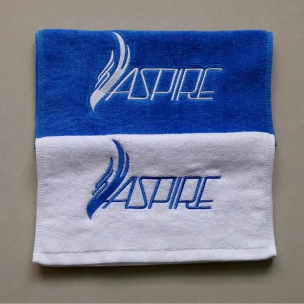 Low MOQ fitness towel/ hand towel/ face towel with customized embroidery