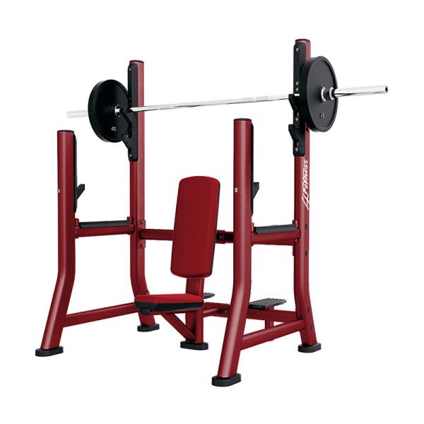 Red Frame Color Heavy Duty Gym Equipment , Crossfit Squat Rack With Single Seat