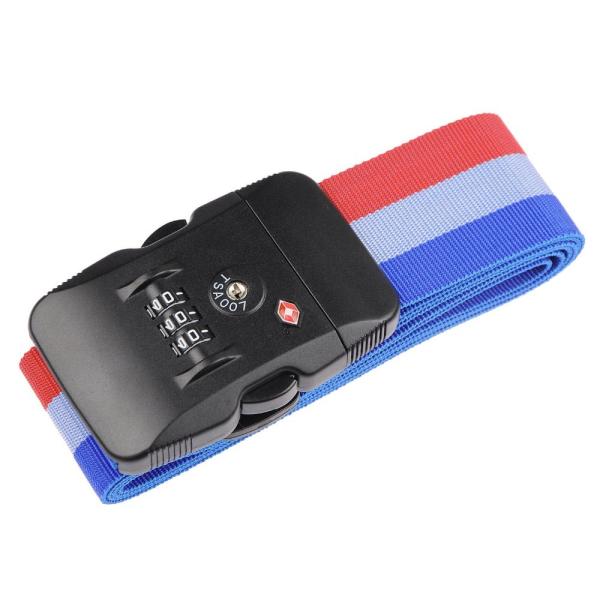 Safety Personalised Luggage Straps Adjustable With Polyester Cotton Material 