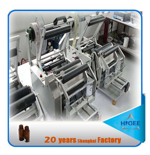 Hand syrup bopp labeling machine semi automatic adhesive stick